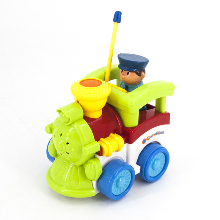 Детский зеленый радиоуправляемый паровоз - 6605