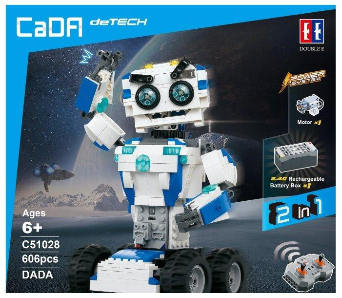 Конструктор радиоуправляемый CADA deTech DADA Роберт (28 см, один двигатель, 606 деталей) - C51028W