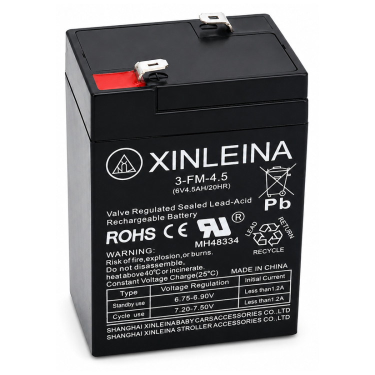 Аккумулятор XINLEINA 6V4.5Ah/20Hr - 3FM4.5
