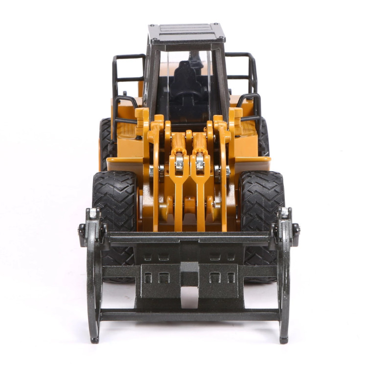 Металлический фронтальный погрузчик бревен HUI NA TOYS масштаб 1:40 - HN1914