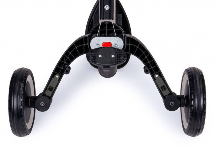 Детский беговел-велосипед 8в1 с крышей и ручкой, черный - TR008C-BLACK