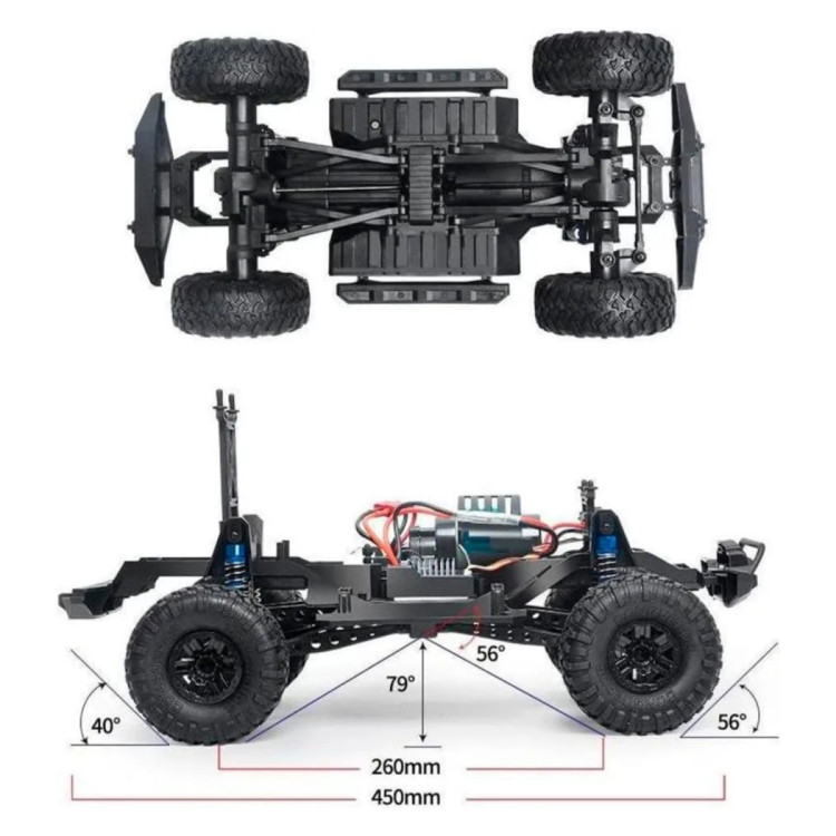 Радиоуправляемый краулер HB Beast Climbing (43 см, 4WD, 1:10) - HB-ZP1010