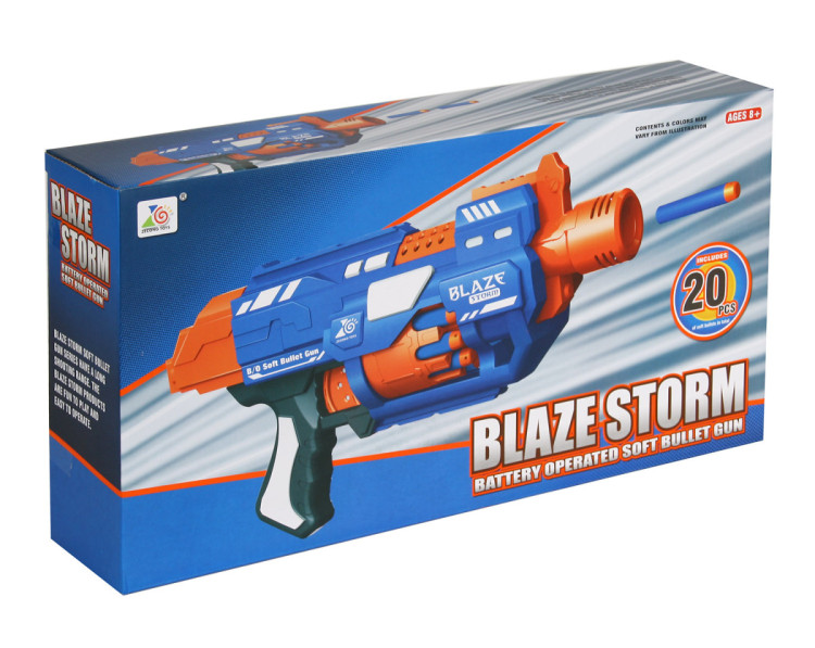 Пистолет BlazeStorm с мягкими пулями на батарейках - ZC7033