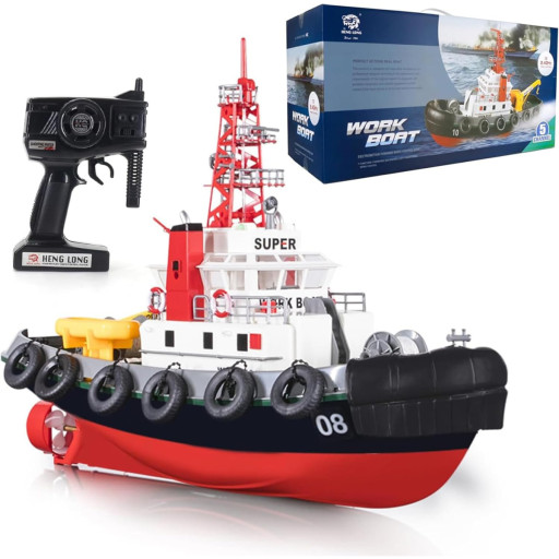 Радиоуправляемый буксир Heng Long Seaport Work Boat 2.4G - 3810