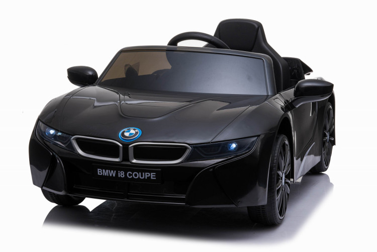 Детский электромобиль BMW i8 Coupe 12V - JE1001-BLACK-PAINT