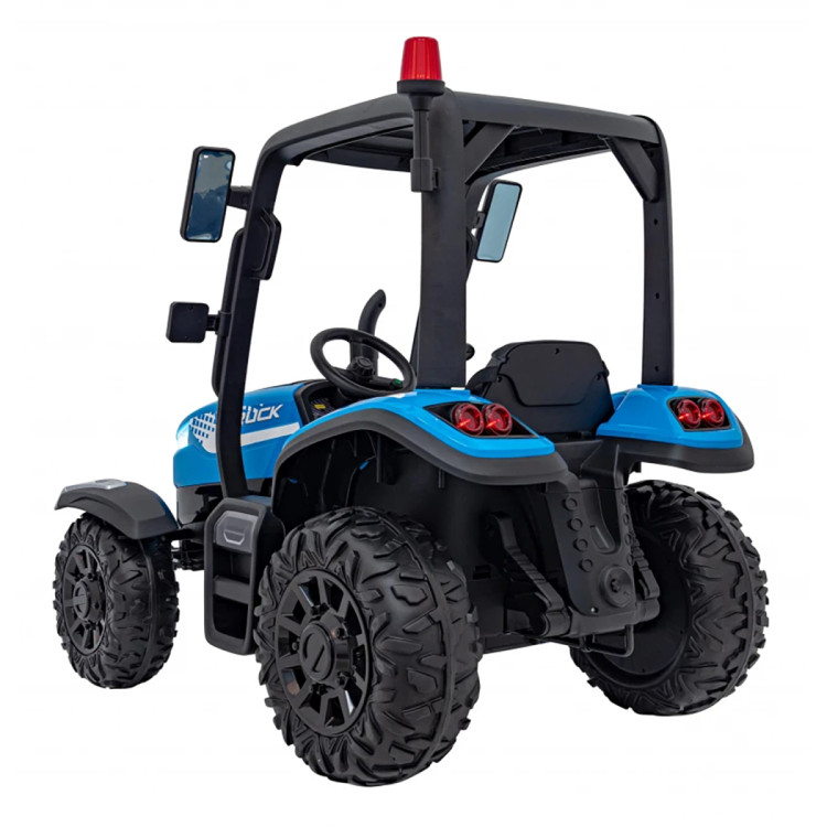 Детский электромобиль трактор с прицепом (синий, EVA, пульт, 24V) - BLT-206C-24V-BLUE