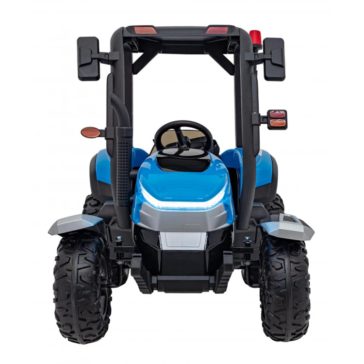 Детский электромобиль трактор с прицепом (синий, EVA, пульт, 24V) - BLT-206C-24V-BLUE