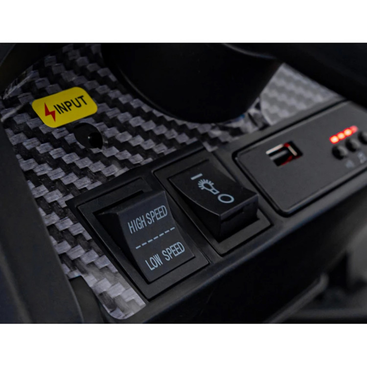 Детский электромобиль трактор с прицепом (синий, EVA, пульт, 24V) - BLT-206C-24V-BLUE