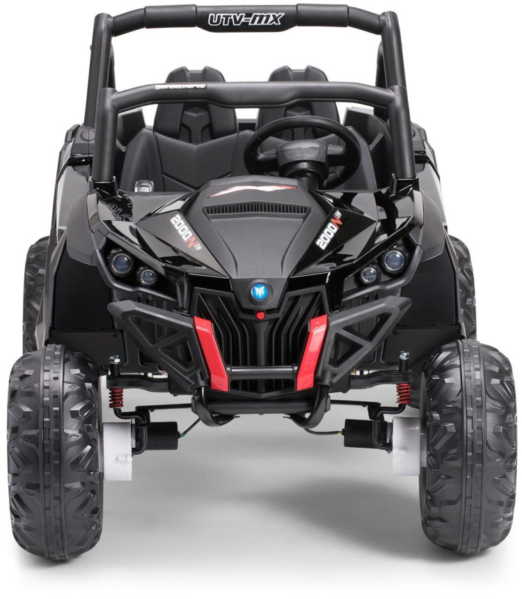 Двухместный полноприводный электромобиль Black Carbon UTV-MX Buggy 12V MP4 - XMX603-BLACK-PAINT-MP4