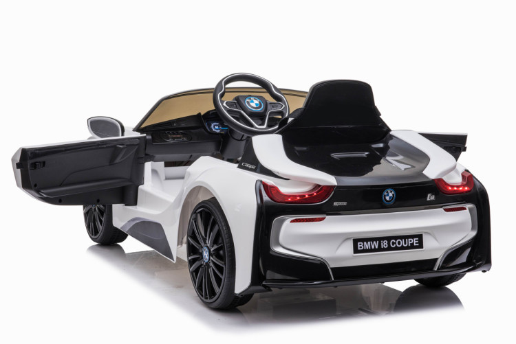 Детский электромобиль BMW i8 Coupe 12V - JE1001-WHITE