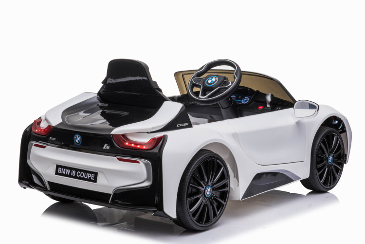 Детский электромобиль BMW i8 Coupe 12V - JE1001-WHITE