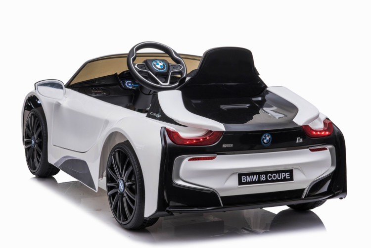 Детский электромобиль BMW i8 Coupe 12V - JE1001-WHITE