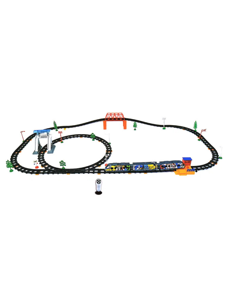 Железная дорога с пультом управления (поезд Экспресс, длина 616 см, свет, звук) - 2817Y