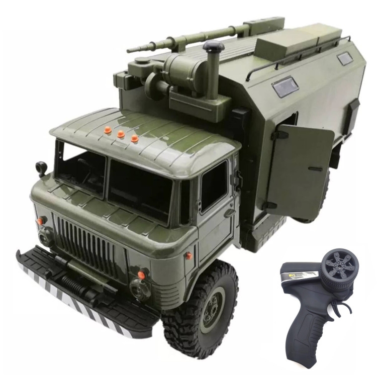 Радиоуправляемая грузовая машина WPL Газ 66 Зеленый 1:16 - WPLB-24-6