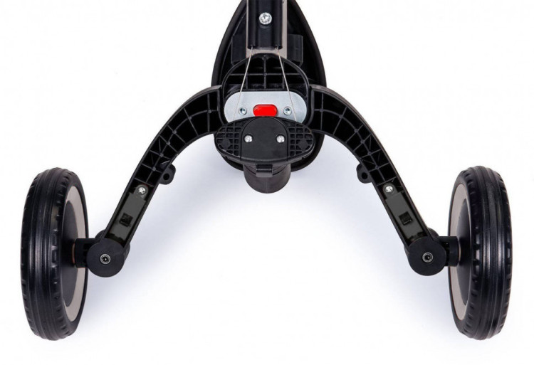 Детский беговел-велосипед 8в1 с крышей и ручкой, серый - TR008C-GREY