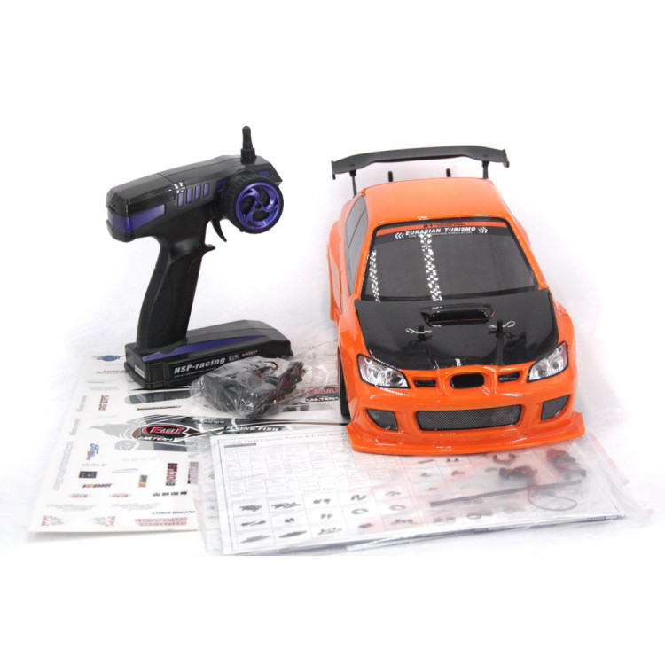 Радиоуправляемый автомобиль для дрифта HSP Flying Fish 1 LED фары 4WD 1:10 2.4G - 94123T-12340-O