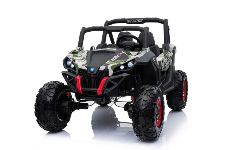 Двухместный полноприводный электромобиль Camouflage UTV-MX Buggy 12V - XMX603-GREEN-PAINT
