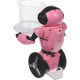 Розовый робот WL toys F4 c WiFi FPV камерой, управление через APP - WLT-F4-PINK