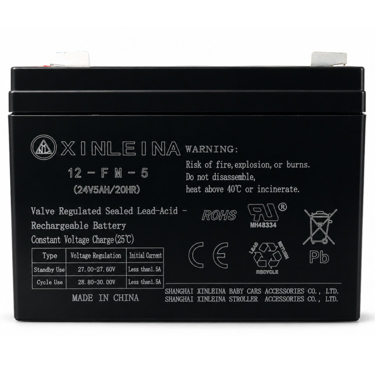 Аккумулятор XINLEINA 24V5Ah/20HR 12-FM-5 - X-12FM5
