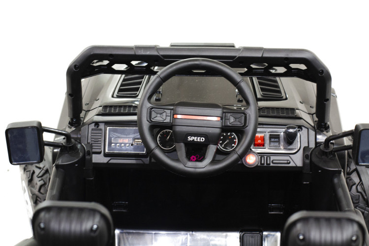 Детский электромобиль джип HL с полным приводом (черный, EVA, 12V) - HL598-4WD-BLACK