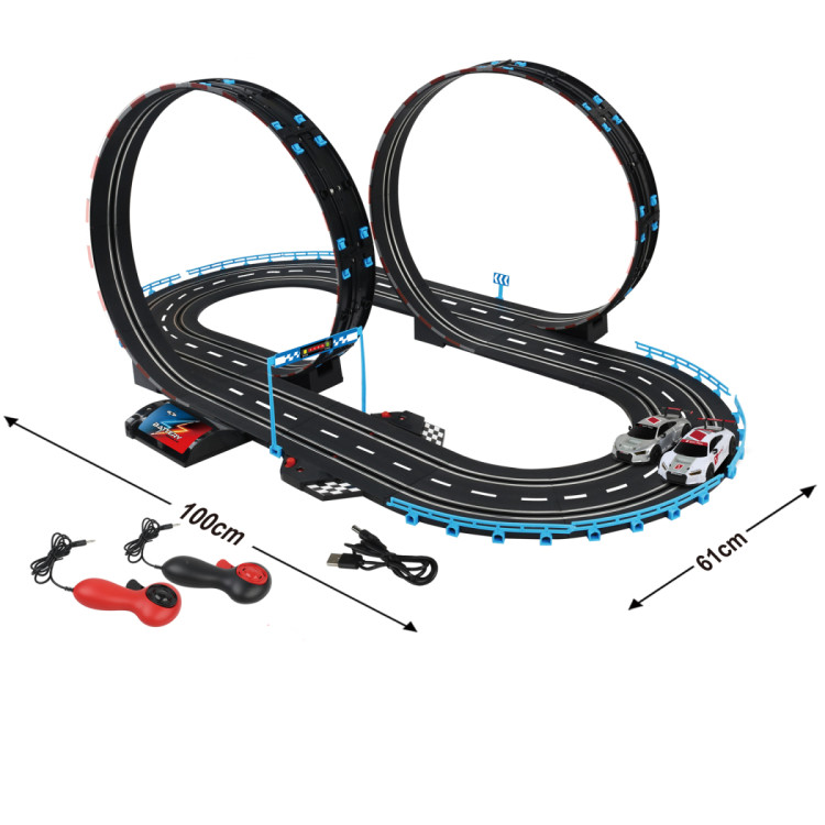 Гоночный автотрек JJ slot (2 машинки, 366 см, от сети, 1:43) - JJ206-1