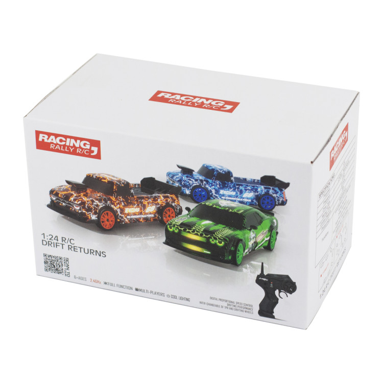 Радиоуправляемая машина для дрифта Dodge (19 см, 15 км/ч, сменные колеса, фишки) - SC24A24