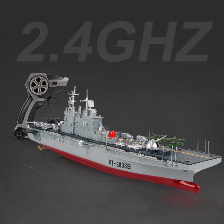 Радиоуправляемый корабль Heng Tai десантный корабль Wasp 1:350 2.4G - HT-3833B