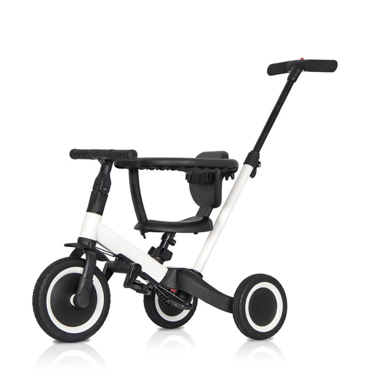 Детский беговел-велосипед 6в1 с родительской ручкой, белый - TR008-WHITE