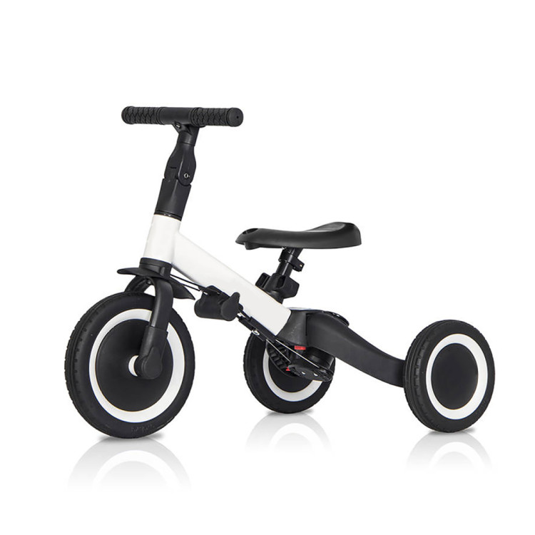 Детский беговел-велосипед 6в1 с родительской ручкой, белый - TR008-WHITE