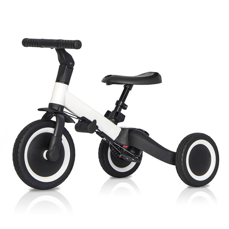 Детский беговел-велосипед 6в1 с родительской ручкой, белый - TR008-WHITE