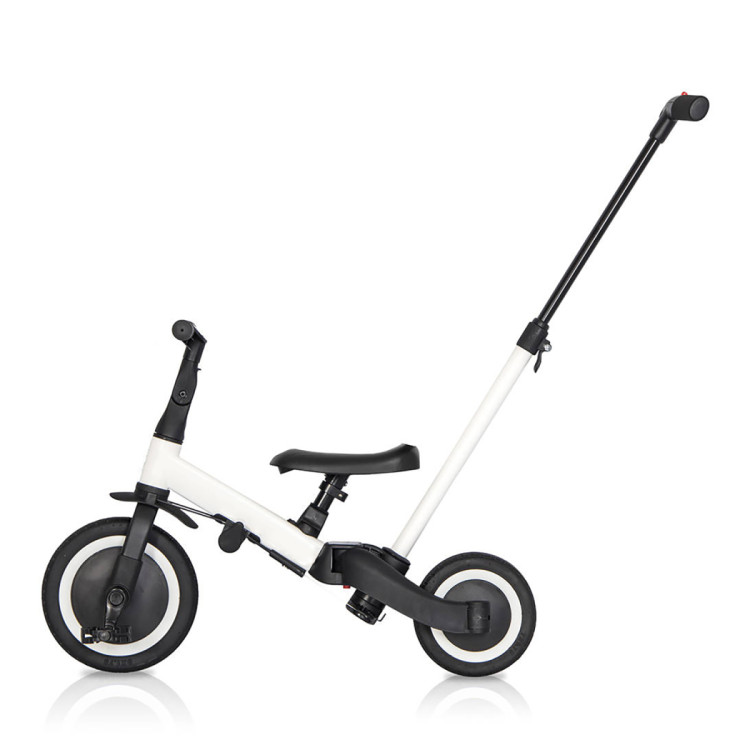 Детский беговел-велосипед 6в1 с родительской ручкой, белый - TR008-WHITE