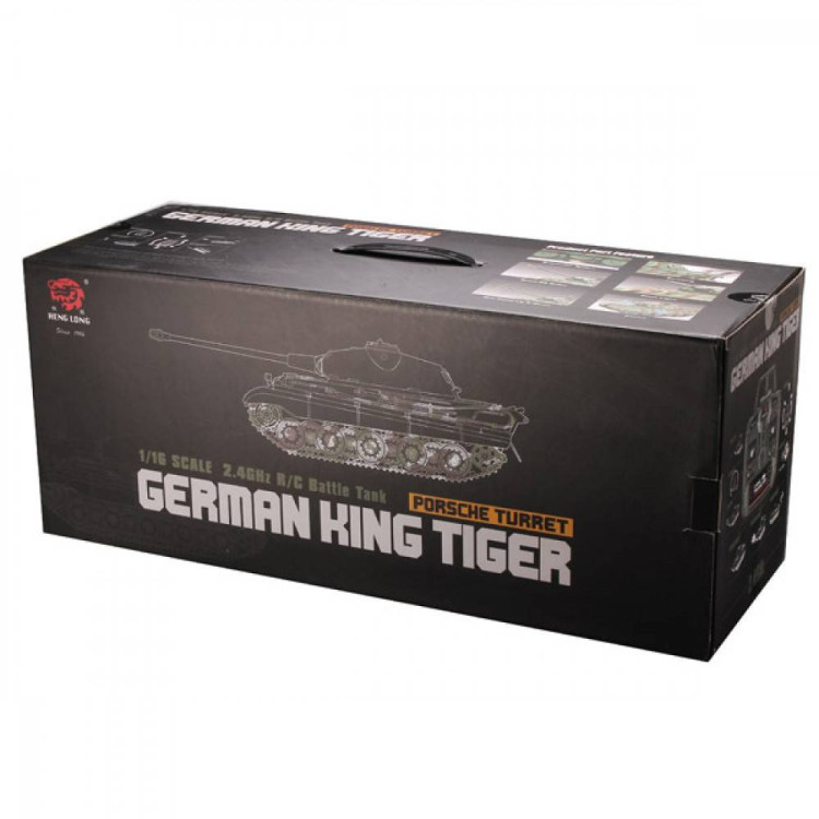 Радиоуправляемый танк Heng Long King Tiger S version V7.0 масштаб 1:16 - 3888A-1-Upg-V7