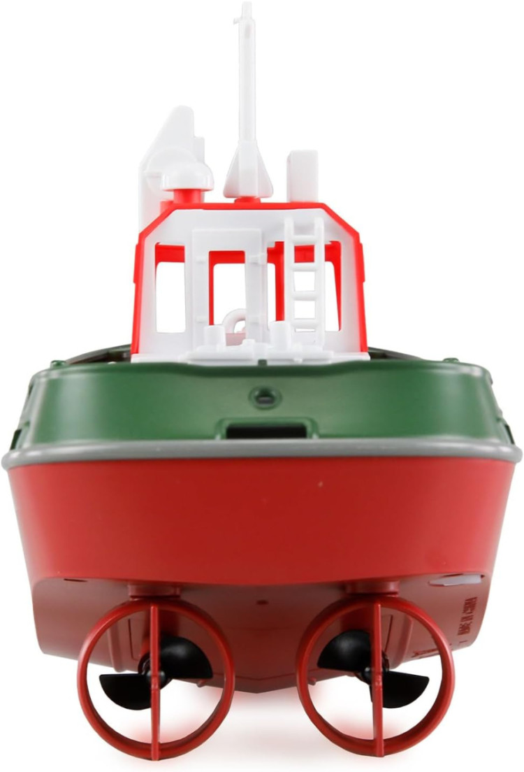 Радиоуправляемый буксир Tugboat зеленый 2.4G 1:72 - HL-3800-G