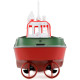 Радиоуправляемый буксир Tugboat зеленый 2.4G 1:72 - HL-3800-G