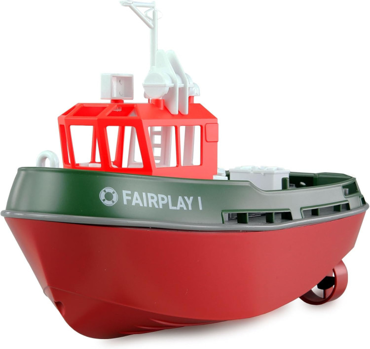 Радиоуправляемый буксир Tugboat зеленый 2.4G 1:72 - HL-3800-G