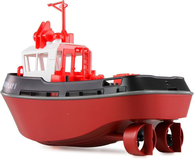 Радиоуправляемый буксир Tugboat черный 2.4G 1:72 - HL-3800-B