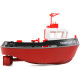 Радиоуправляемый буксир Tugboat черный 2.4G 1:72 - HL-3800-B