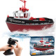Радиоуправляемый буксир Tugboat черный 2.4G 1:72 - HL-3800-B