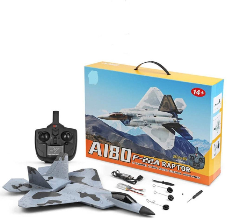 Радиоуправляемый самолет XK Innovation IMITATE F22A RAPTOR RTF 2.4G - A180-F22