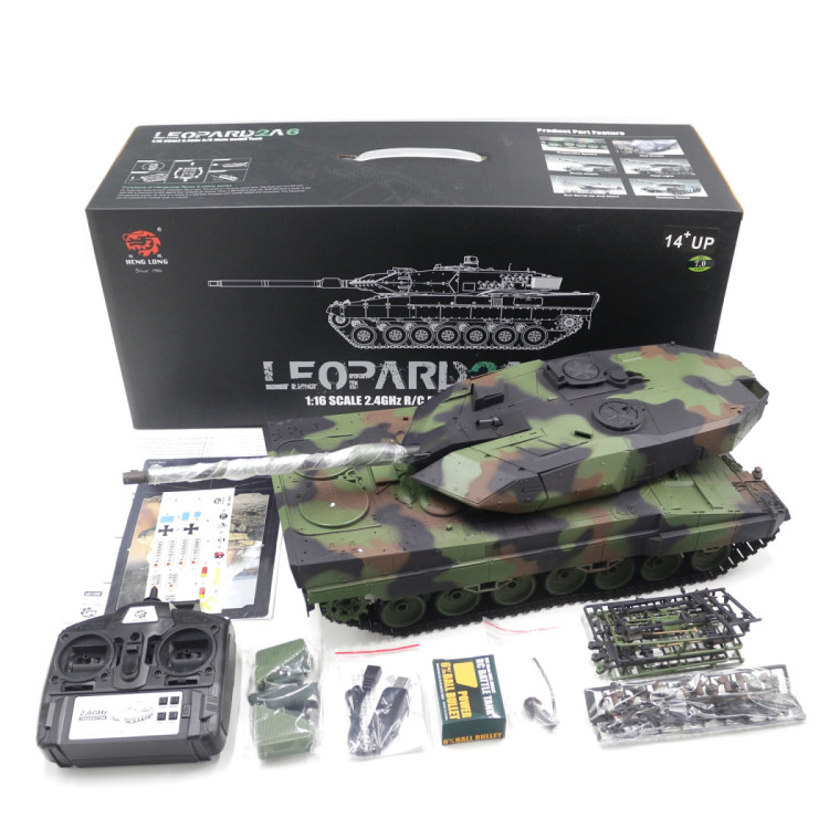 Радиоуправляемый танк Heng Long Leopard 2A6 V7.0 1:16 - HL-3889-1-V7