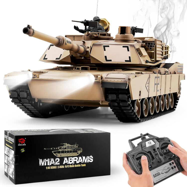 Радиоуправляемый танк Heng Long US M1A2 Abrams V7.0 1:16 - HL-3918-1-V7