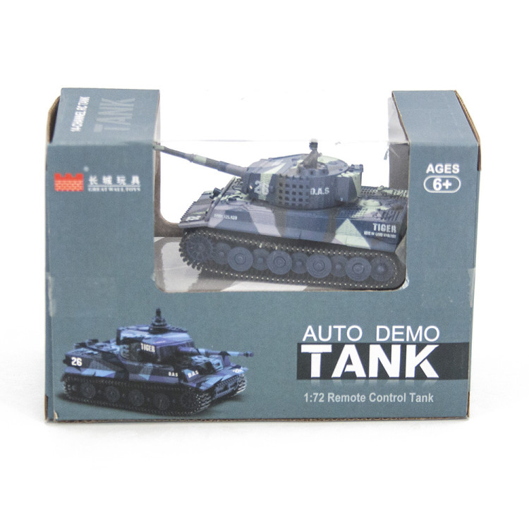 Радиоуправляемый танк Great Wall Tiger (серый камуфляж, 40MHz, 1:72) - 2117-3