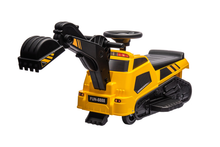 Детский электромобиль каталка 3в1 (экскаватор, каток, погрузчик) - AHL009E-YELLOW