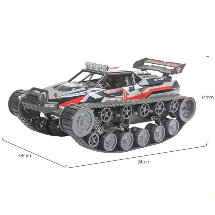 Радиоуправляемый гусеничный вездеход 1:12 2.4G (металл корпус, парогенератор) - G2063