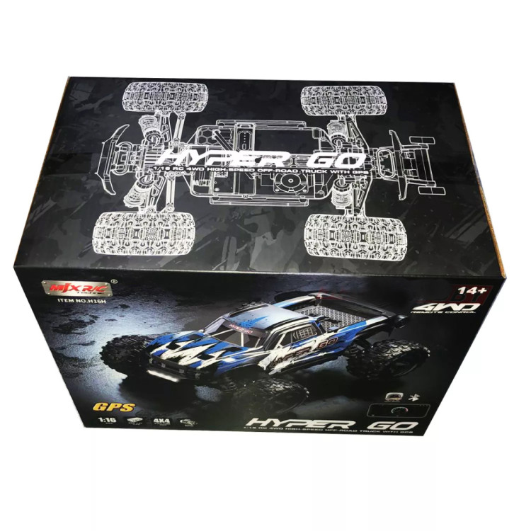 Радиоуправляемый джип MJX Hyper Go 4WD LED GPS 1:16 2.4G - MJX-H16H-2