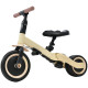 Детский беговел-велосипед 8в1 с крышей и ручкой, бежевый - TR008C-BEIGE