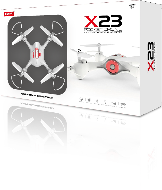 Радиоуправляемый квадрокоптер Syma X23 White 6-AXIS RTF 2.4G - X23-WHITE