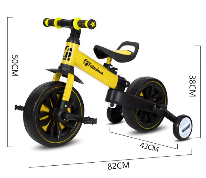 Детский велосипед-беговел 3 в 1 Fobuiwe 110 - FB-110-YELLOW