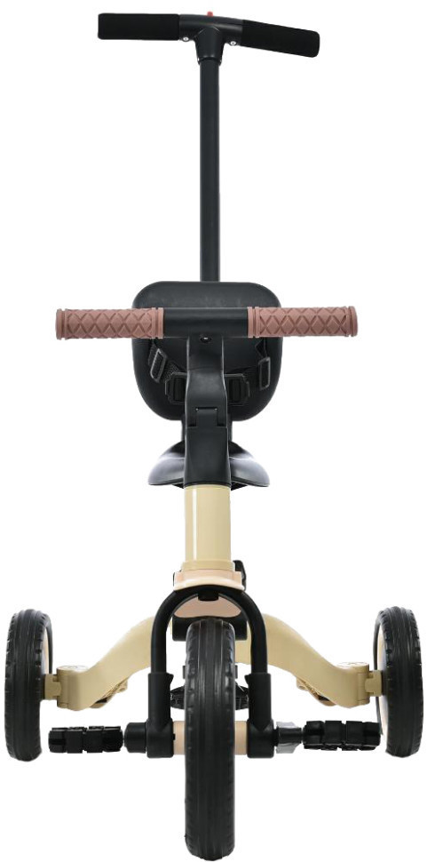 Детский беговел-велосипед 6в1 с родительской ручкой, бежевый - TR008-BEIGE