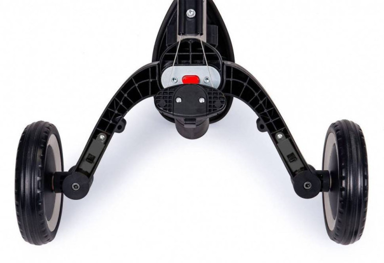 Детский беговел-велосипед 8в1 с крышей и ручкой, темно-серый - TR008C-DARK-GREY